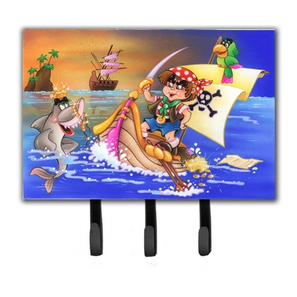 Carolines Treasures Boy Playing Piriate with Dolphin Leash or Key Holder APH6105TH68 - main